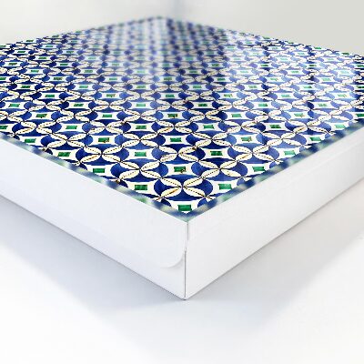 Caja para llaves con diseño de abstracción geométrica