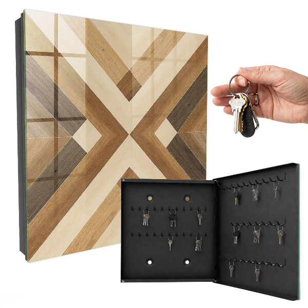 Armario para llaves de madera con diseño elegante