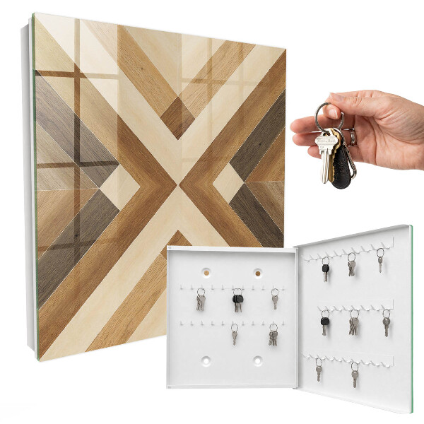 Armario para llaves de madera con diseño elegante