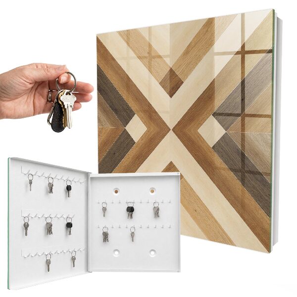 Armario para llaves de madera con diseño elegante