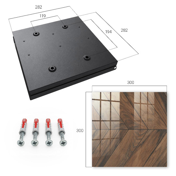 Caja para llaves con diseño de hueso de pescado de madera