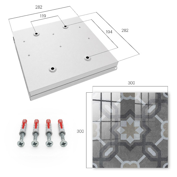 Armario para colgar llaves con diseño de elegancia geométrica