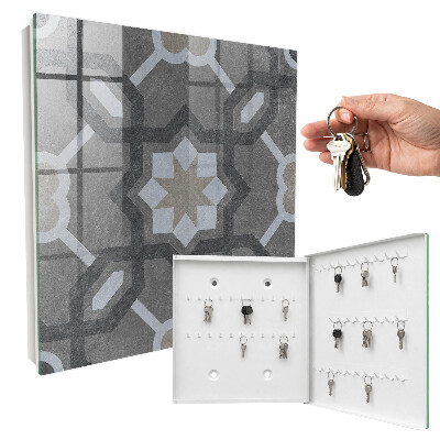 Armario para colgar llaves con diseño de elegancia geométrica