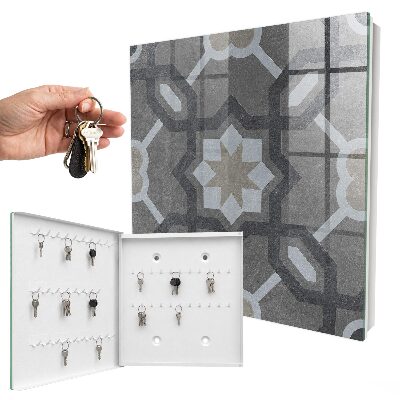 Armario para colgar llaves con diseño de elegancia geométrica