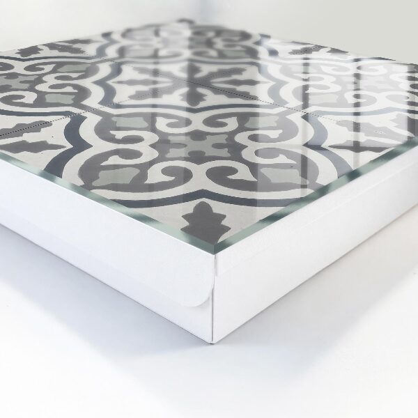 Caja para llaves con diseño de patrón geométrico