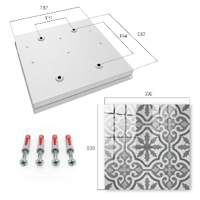 Caja para llaves con diseño de patrón geométrico