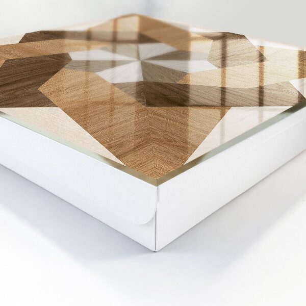Armario para llaves de madera con forma de estrella