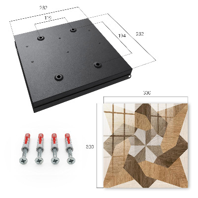 Armario para llaves de madera con forma de estrella