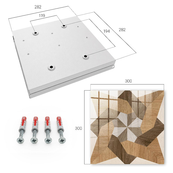 Armario para llaves de madera con forma de estrella