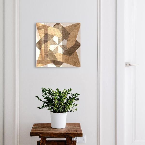 Armario para llaves de madera con forma de estrella