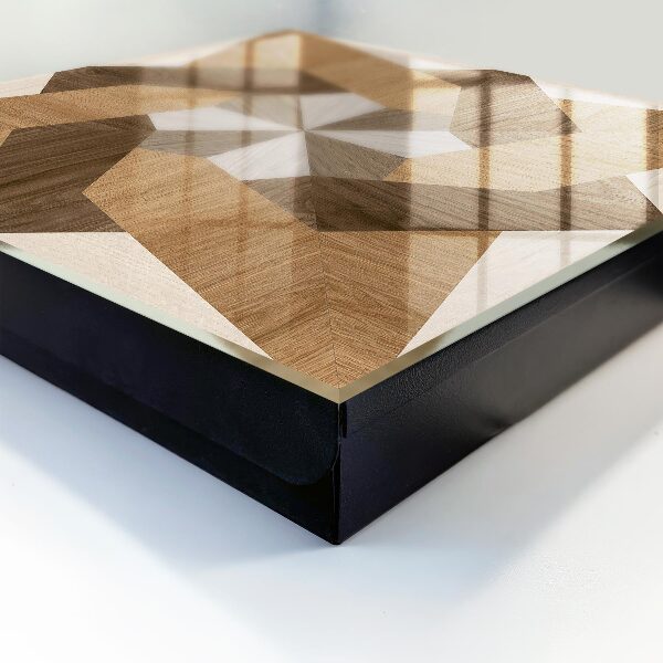 Armario para llaves de madera con forma de estrella