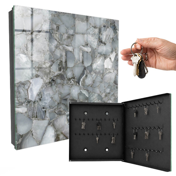 Caja para llaves de mosaico de piedra