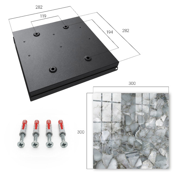 Caja para llaves de mosaico de piedra