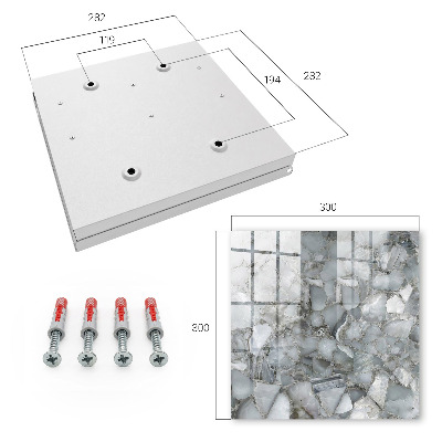 Caja para llaves de mosaico de piedra