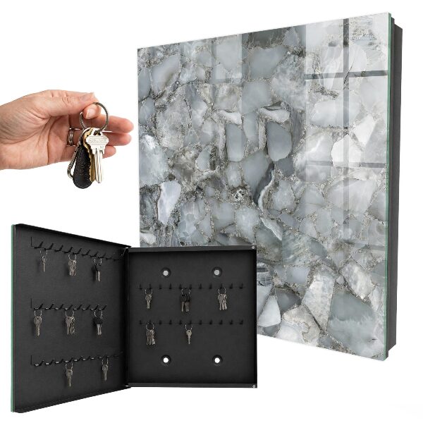Caja para llaves de mosaico de piedra