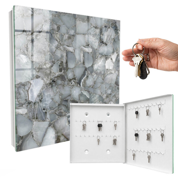 Caja para llaves de mosaico de piedra