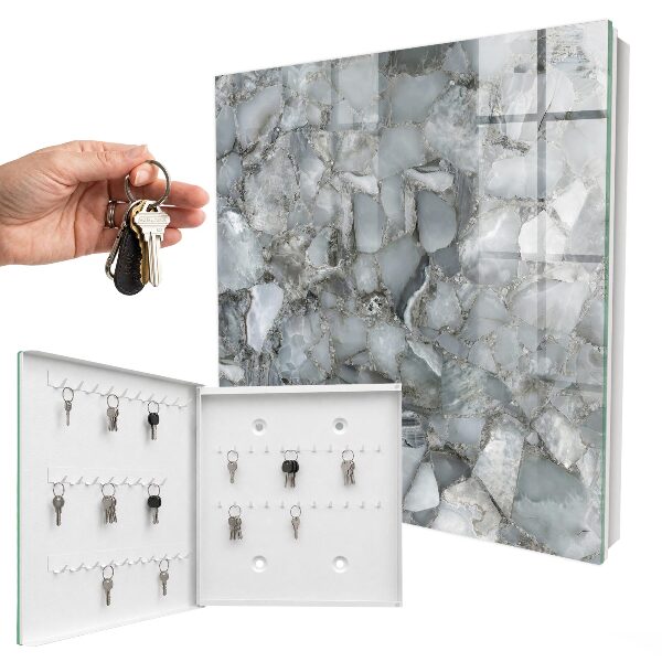 Caja para llaves de mosaico de piedra