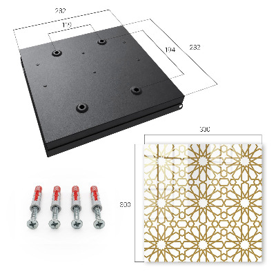 Armario para llaves con diseño de patrón geométrico