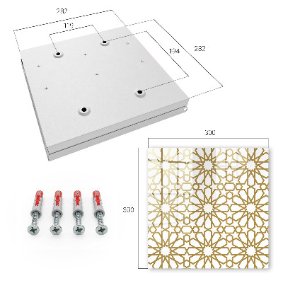 Armario para llaves con diseño de patrón geométrico