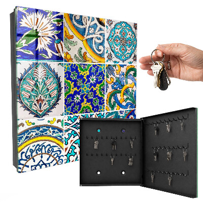 Armario para llaves con diseño de patrones de color