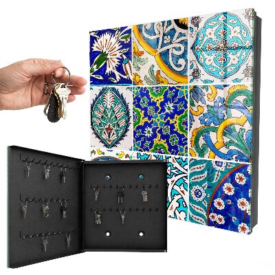 Armario para llaves con diseño de patrones de color