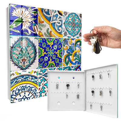 Armario para llaves con diseño de patrones de color