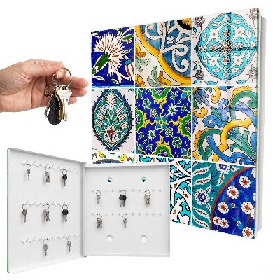 Armario para llaves con diseño de patrones de color