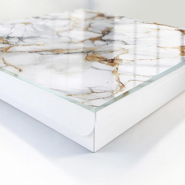 Caja para llaves con diseño de mármol