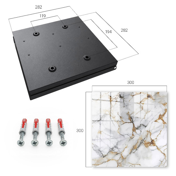 Caja para llaves con diseño de mármol