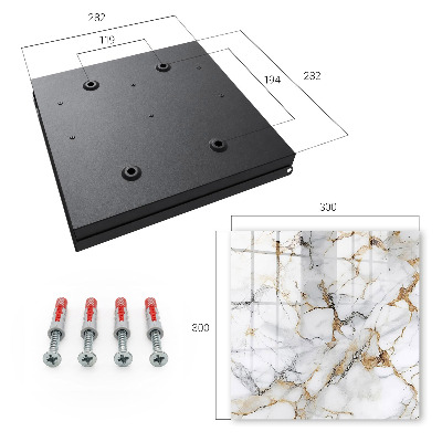 Caja para llaves con diseño de mármol