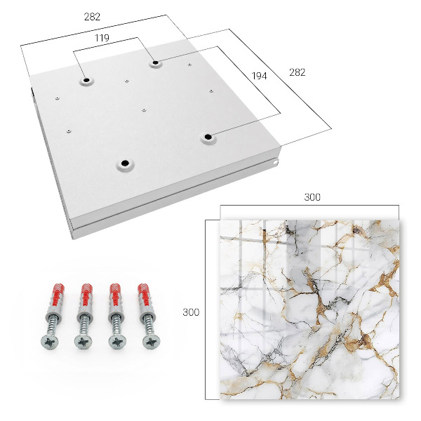 Caja para llaves con diseño de mármol