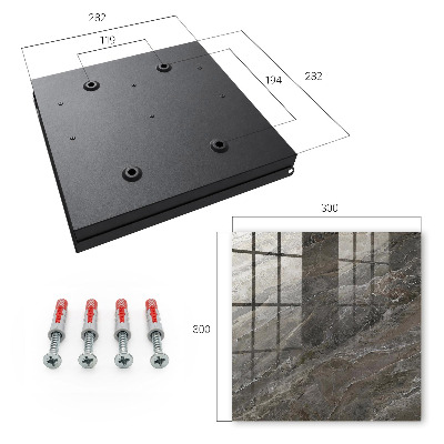 Caja para llaves con diseño de textura de mármol