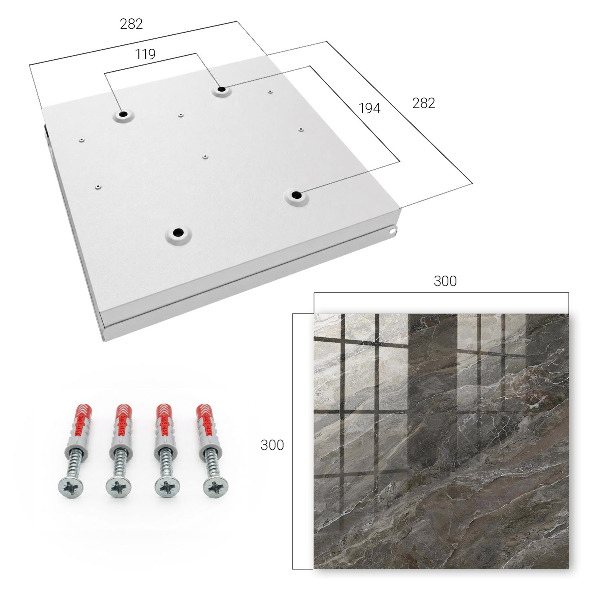 Caja para llaves con diseño de textura de mármol
