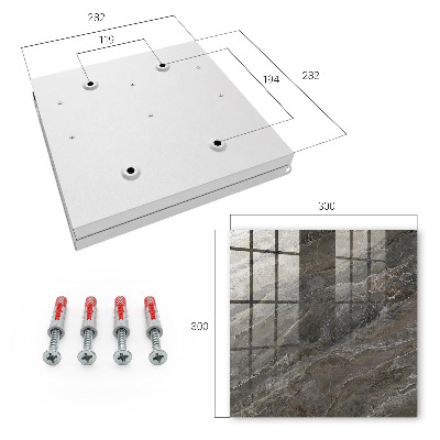 Caja para llaves con diseño de textura de mármol