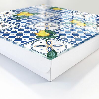 Armario para llaves con diseño de azulejos de limón