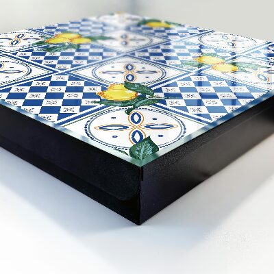 Armario para llaves con diseño de azulejos de limón