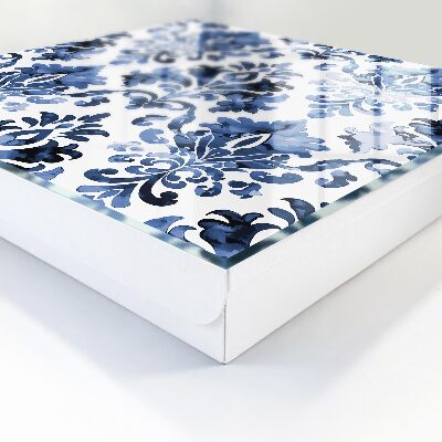 Caja para llaves de color azul decorativa