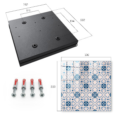 Caja para llaves con patrón decorativo