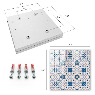 Caja para llaves con patrón decorativo