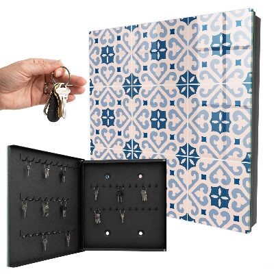 Caja para llaves con patrón decorativo