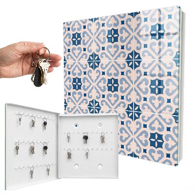 Caja para llaves con patrón decorativo