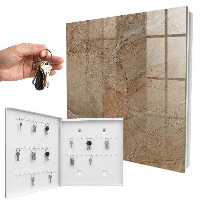 Armario para llaves con diseño de textura de piedra