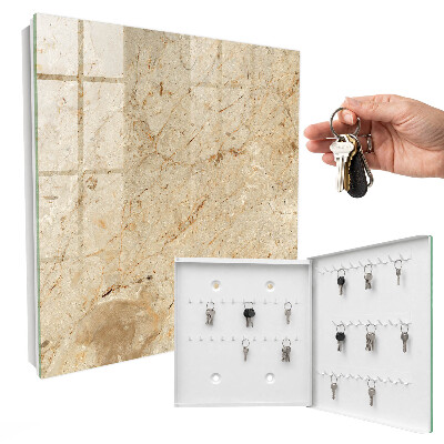 Caja para llaves con diseño de patrón de piedra