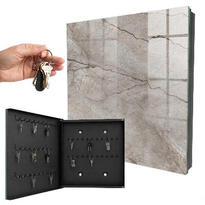 Caja para llaves diseño de piedra elegante
