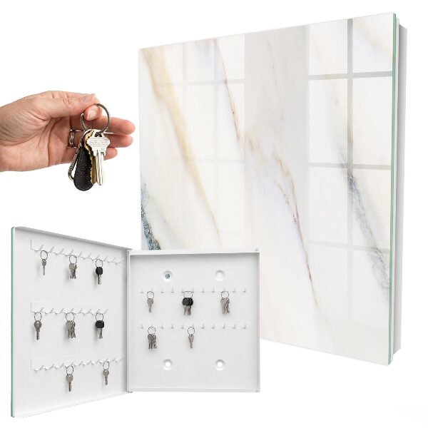 Armario para colgar llaves con diseño efecto mármol