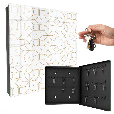 Caja para llaves con estampado floral
