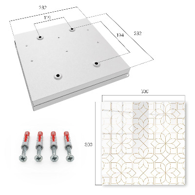 Caja para llaves con estampado floral