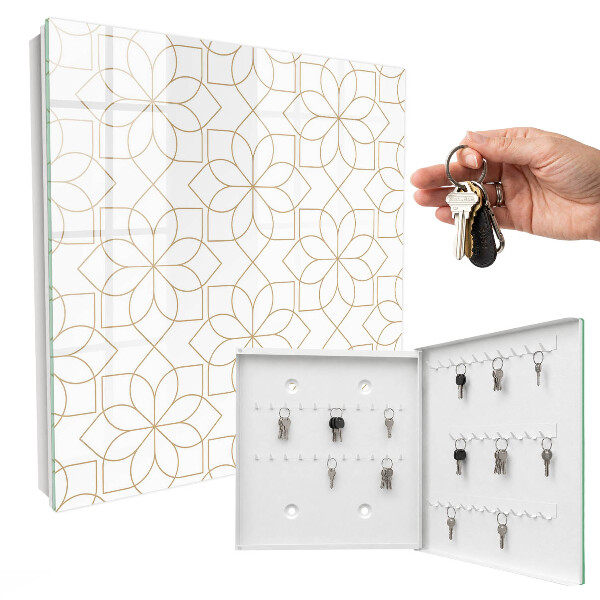 Caja para llaves con estampado floral