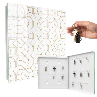 Caja para llaves con estampado floral