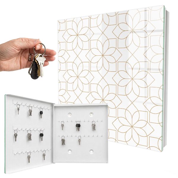 Caja para llaves con estampado floral